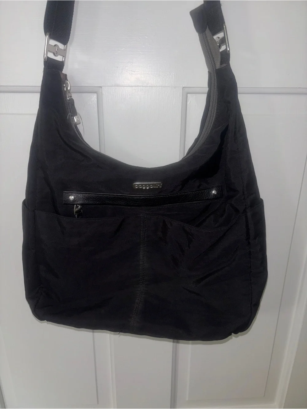 Baggallini Black Shoulder Hobo Bag